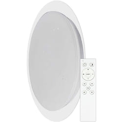 V-tac - Plafoniera led Rotonda 40W Telecomando cct 3in1 Effetto Stellato d:400mm h:70mm Dimmerabile