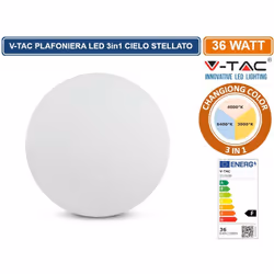 V-Tac Gallery VT-8436 SKU 217608 è una plafoniera LED da parete o da soffitto con potenza di 36W e tecnologia LED SMD . La su ...