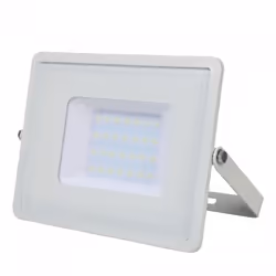 V-TAC PRO Faro ultrasottile Chip LED Samsung SMD bianco lucido 30W, luce bianco naturale 4000K 100 2.340LM CLASSE F da estern ...