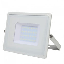 Pro VT-30 Faro led 30W slim alluminio bianco chip Samsung smd bianco naturale 4000K IP65 - sku 21404 - V-tac