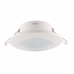 Portafaretto incasso in policarbonato Rotondo Bianco forma bombata per lampadine faretto SPOT 1*GU10 - GU5.3, completo di sis ...