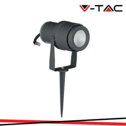 VT-857 faretto led cob da giardino 12W 720 lm con picchetto colore grigio IP65 sku 217550 / 217551 Bianco Naturale - V-tac