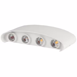 Lampada applique LED COB da parete 7W luce bianco NATURALE 4000K . Struttura dal design moderno ed elegante in alluminio vern ...