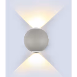 4W LED Lampada da parete Corpo grigio rotondo IP65 4000K SKU: 218306 : VT: VT-836-G-N Specifiche tecniche : Informazione gene ...