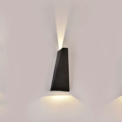 V-tac - 6W led lampada da parete corpo nero IP65 4000K - Luce naturale