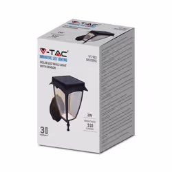 Lampada da supporto solare a LED da 2W Black Body 3000K+6000K IP44