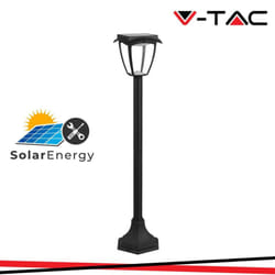 2894 VT-984 Lampada solare da terra per esterni led (monocolore) 2.00 w Nero (opaco) - V-tac