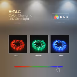 Sku2895 vt-5050 - led striscia smd5050 60 led 24v ip20 3 in 1 rgb