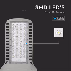 Sku21961 vt-104st - led armatura stradale samsung chip 5 anni di garanzia 100w slim 6500k 135 lm/w