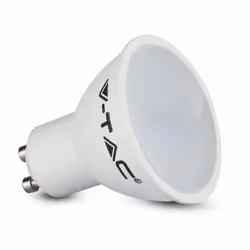 Lampadina Spot LED faretto in plastica 4.5W 400Lm ( 35lm/W) GU10 110 luce bianco caldo 3000K - White Mod. 211685 Caratteristi ...