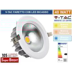 VT-26451 lampadina led GX53 40W faretto cob downlight - sku 211279 / 211280 - Colore Luce: Bianco Naturale - V-tac