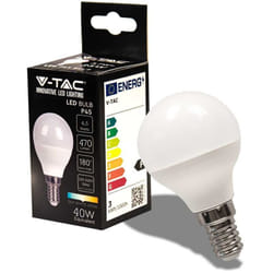 Led lampadina 4.5W E14 P45 6500K - Luce fredda