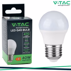 LED Lampadina 4.5W E27 G45 6500K SKU: 217409 : VT: VT-1879 Caratteristiche del prodotto .80% di consumo energetico in meno ri ...