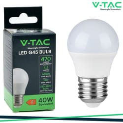 Led lampadina 4.5W E27 G45 6500K - Luce fredda