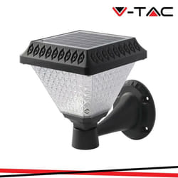 V-tac - VT-972 Lampada a led alimentazione solare lanterna con pannello fotovoltaico con telecomando 0.8W colore nero luce 3in1 IP44 - 93578