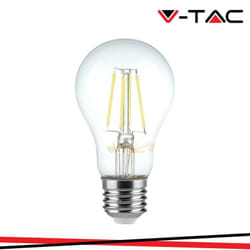 Led lampadina 6W filamento E27 A60 clear cover 4000K - Luce naturale