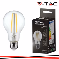 LED Lampadina 12W Filamento E27 A60 Clear Cover 3000K SKU: 217458 : VT: VT-2133-N Caratteristiche del prodotto .80% di consum ...