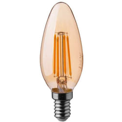 VT-1955 Lampadina candela led Vetro Ambrata lampada 4W filamento E14 2200K - 217113 - V-tac
