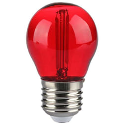VT-2132 Lampadina led rossa lampada 2W E27 G45 filamento vetro colorato red rosso- sku 217413 - V-tac