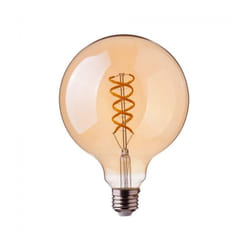 VT-2075 Lampadina led globo E27 4.8W G95 filamento intrecciato effetto vintage vetro Ambrato luce 1800K - 217217 - V-tac