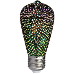 VT-2223 Lampadina da arredo led 3W E27 ST64 in vetro cromato effetto 3D bianco caldo 3000K - sku 212705 - V-tac