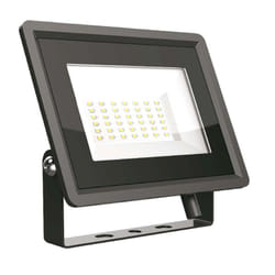 VT-4934-B Faro led floodlight 30W smd 85LM/W 110° bianco naturale 4000K slim alluminio nero IP65 - sku 6744 - V-tac