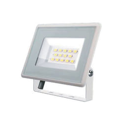 V-tac - VT-4934-W Faro led floodlight 30W smd 85LM/W 110° bianco freddo 6400K slim alluminio bianco IP65 - sku 6748