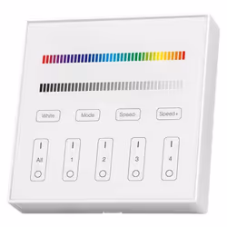 V-TAC VT-2437 Pannello di controllo da parete per strip LED RGB+W. Permette di regolarel'intensit luminosa, la temperatura co ...