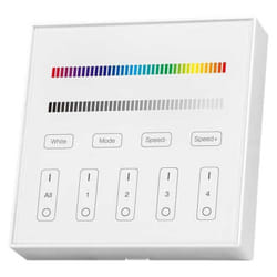V-tac - VT-2437 pannello di controllo strisce a led rgb+w smart dimmer wireless da parete touch wifi per controllo strip led sku 2917