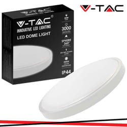 30W LED DOME LIGHT ROTONDO CORNICE BIANCA 6500K IP44 - Luce FREDDA