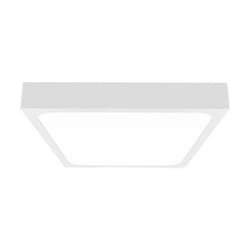 Luce a cupola a LED da 30 W 6500k quadrati, cornice bianca IP44
