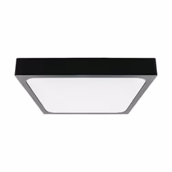 Luce a cupola LED da 30 W 6500k quadrati, cornice nera IP44