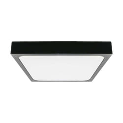 Luce a cupola LED da 30 W 6500k quadrati, cornice nera IP44
