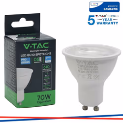 LED Faretto SAMSUNG Chip GU10 7.5W 38 6500K SKU: 21877 : VT: VT-291 Caratteristiche del prodotto .80% di consumo energetico i ...