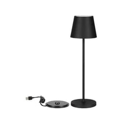 V-tac - Lampada da Tavolo senza Fili led Dimmerabile con Comandi Touch – Lampada Nera Wireless per Uso Interno ed Esterno IP54 da Casa o Ristorante –