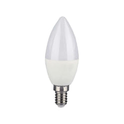 V-TAC Lampadina LED E14 4,8W Candela RF Controller con Telecomando 24 Tasti RGB + 3000K Dimmerabile, colore Bianco
