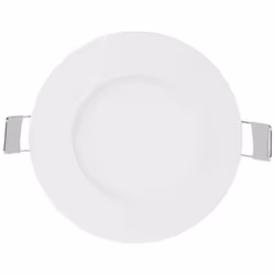 Mini Pannello a LED da incasso rotondo 3W 130LM 120 + alimentatore (Driver) Mod. VT-307RD sku 6292 bianco caldo 3000K Progett ...