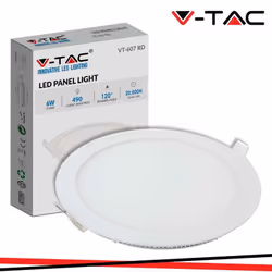 6W LED Mini pannello Corpo rotondo 3000K SKU: 214854 : VT: VT-607 Caratteristiche del prodotto .Ultra sottile, moderna e dal  ...