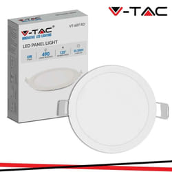 6W led mini pannello montaggio ad incasso rotondo 4000K - Luce naturale