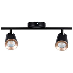 V-tac - Faretto led da Muro Doppio 12W con Testa Orientabile Colore Nero 3000K IP20