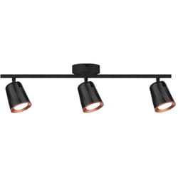 V-tac - Faretto led da Muro Triplo 18W con Testa Orientabile Colore Nero 3000K IP20