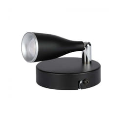 V-tac - VT-805 Lampada led 4,5W faretto da parete nero testa orientabile luce bianco caldo 3000K IP20 - 218263