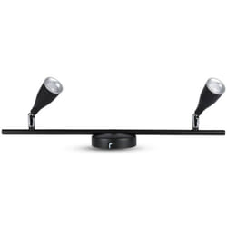 Faretto led da Muro Doppio 9W con Testa Orientabile Colore Nero 4000K IP20 - V-tac