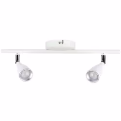 Lampada applique LED da parete 2x4.5W (doppia testa) luce bianco caldo 3000K . Struttura dal design moderno ed elegante, real ...