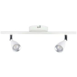 V-TAC VT-810 doppio faretto lampada led 9W orientabile da parete colore bianco da muro luce bianco caldo 3000K - SKU 218266