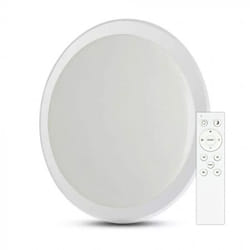 V-tac - Plafoniera led 60W Telecomando cct 3in1 Effetto Stellato 565x75mm Dimmerabile