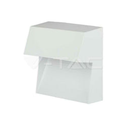 V-tac - 3W faretto led segnapasso corpo bianco 3000K - Luce calda