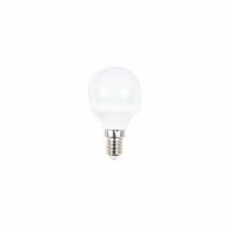 Lampada Chip LED Samsung SMD 5,5W E14 180 470LM bianco caldo 3000K. Forma Mini globo P45 in materiale termoplastico (con cope ...