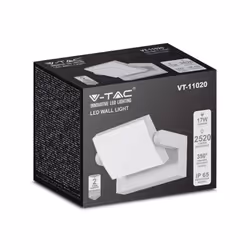 20 W Light Wall Light 3000K Body White Body da esterno IP65