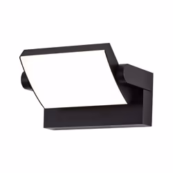 Applique Lampada LED 17W Muro Rettangolare Nero Ruotabile 4000K IP65